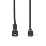 Nedis Optical Audio Cable | TosLink Male | TosLink Male | Rotatable | 1.00 m | Round | PVC | Black | Envelope