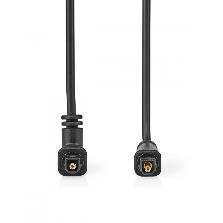 Nedis Optical Audio Cable | TosLink Male | TosLink Male | Rotatable | 1.00 m | Round | PVC | Black | Envelope