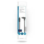 Nedis Optical Audio Cable | TosLink Male | TosLink Male | Rotatable | 1.00 m | Round | PVC | Black | Envelope