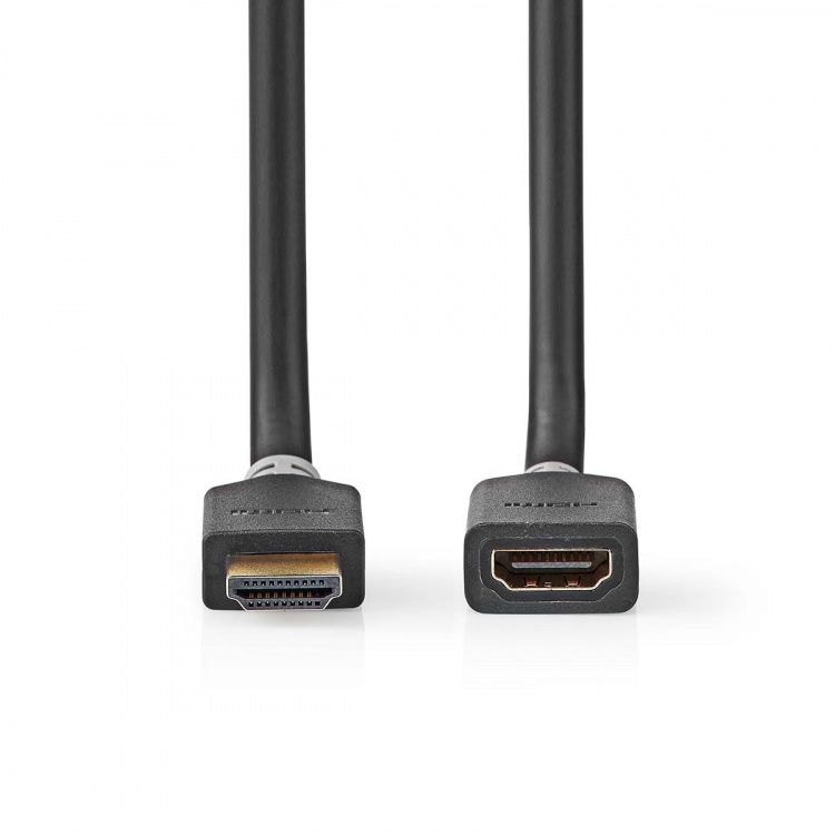 Nedis High Speed HDMI™ Cable with Ethernet | HDMI™ Connector | HDMI™ Output | 8K@60Hz | eARC | 48 Gbps | 2.00 m | Round | PVC | Anthracite | Box
