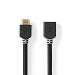 Nedis High Speed HDMI™ Cable with Ethernet | HDMI™ Connector | HDMI™ Output | 8K@60Hz | eARC | 48 Gbps | 2.00 m | Round | PVC | Anthracite | Box