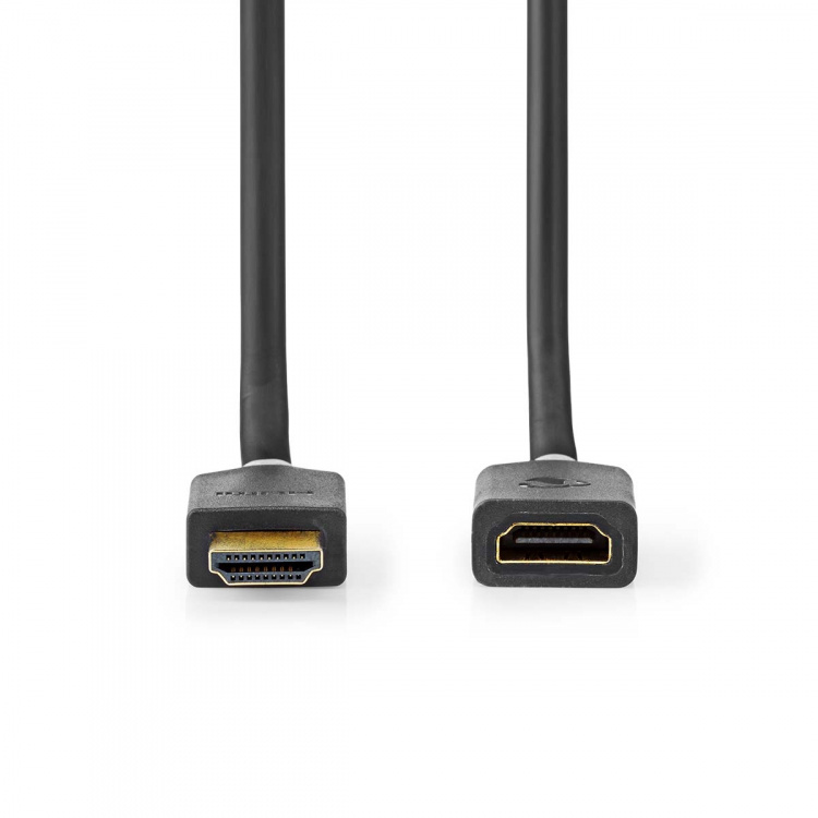 Nedis High Speed HDMI™ Cable with Ethernet | HDMI™ Connector | HDMI™ Output | 4K@60Hz | ARC | 18 Gbps | 3.00 m | Round | PVC | Anthracite | Box