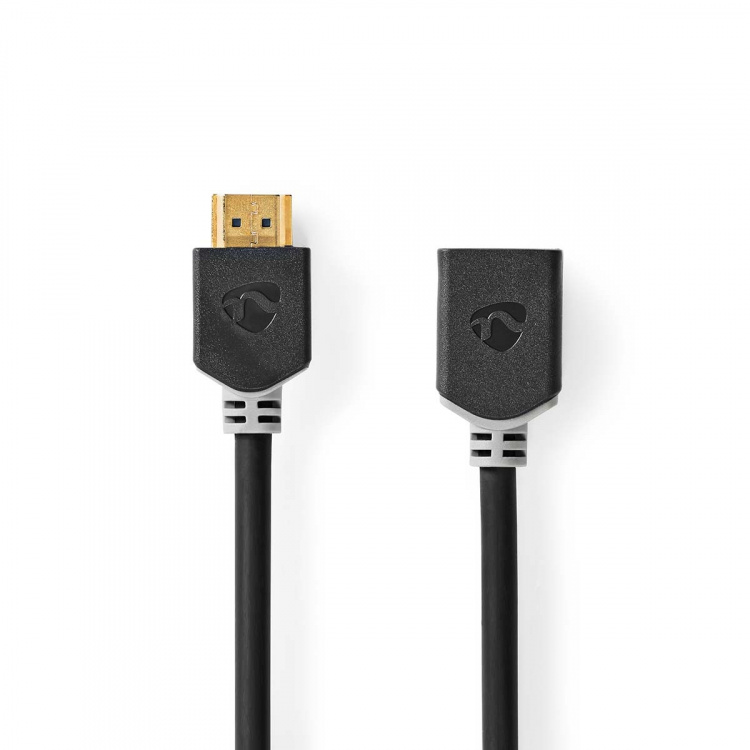 Nedis High Speed HDMI™ Cable with Ethernet | HDMI™ Connector | HDMI™ Output | 4K@60Hz | ARC | 18 Gbps | 3.00 m | Round | PVC | Anthracite | Box