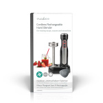 Nedis Hand Blender | 100 W | Speed settings: 1-Speed Setting | Black / Silver