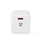 Nedis Wall Charger | PD3.0 20W | Quick charge feature | 1.67 / 2.22 / 3.0 A | Number of outputs: 1 | USB-C™ | Automatic Voltage Selection | White