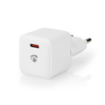 Nedis Wall Charger | PD3.0 20W | Quick charge feature | 1.67 / 2.22 / 3.0 A | Number of outputs: 1 | USB-C™ | Automatic Voltage Selection | White