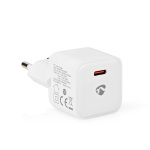 Nedis Wall Charger | PD3.0 20W | Quick charge feature | 1.67 / 2.22 / 3.0 A | Number of outputs: 1 | USB-C™ | Automatic Voltage Selection | White