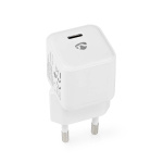 Nedis Wall Charger | PD3.0 30W | Quick charge feature | 1.5 / 2.0 / 2.5 / 3.0 A | Number of outputs: 1 | USB-C™ | Automatic Voltage Selection | White