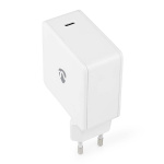 Nedis Wall Charger | Quick charge feature | 3.0 / 5.0 A | Number of outputs: 1 | USB-C™ | Automatic Voltage Selection | White