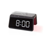 Nedis Alarm clock with wireless charging | Qi certified | 5 / 7.5 / 10 / 15 W | USB-A Male | Night Light | 2 Alarm Times | Snooze function Nedis Alarm clock with wireless charging | Qi certified | 5 / 7.5 / 10 / 15 W | USB-A Male | Night Light | 2 Alarm Times | Snooze function