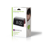 Nedis Alarm clock with wireless charging | Qi certified | 5 / 7.5 / 10 / 15 W | USB-A Male | Night Light | 2 Alarm Times | Snooze function Nedis Alarm clock with wireless charging | Qi certified | 5 / 7.5 / 10 / 15 W | USB-A Male | Night Light | 2 Alarm Times | Snooze function