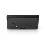 Nedis Alarm clock with wireless charging | Qi certified | 5 / 7.5 / 10 / 15 W | USB-A Male | 2 Alarm Times | Snooze function