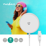 Nedis Wireless Charger | 5 / 7.5 / 10 / 15 W | 1.0 / 1.1 / 1.67 / 2 A | Including cable | USB Type-C™ | 1.00 m Nedis Wireless Charger | 5 / 7.5 / 10 / 15 W | 1.0 / 1.1 / 1.67 / 2 A | Including cable | USB Type-C™ | 1.00 m