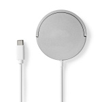 Nedis Wireless Charger | Stand | 5 / 7.5 / 10 / 15 W | 1.0 / 1.1 / 1.67 / 2 A | Including cable | USB Type-C™ | 1.00 m