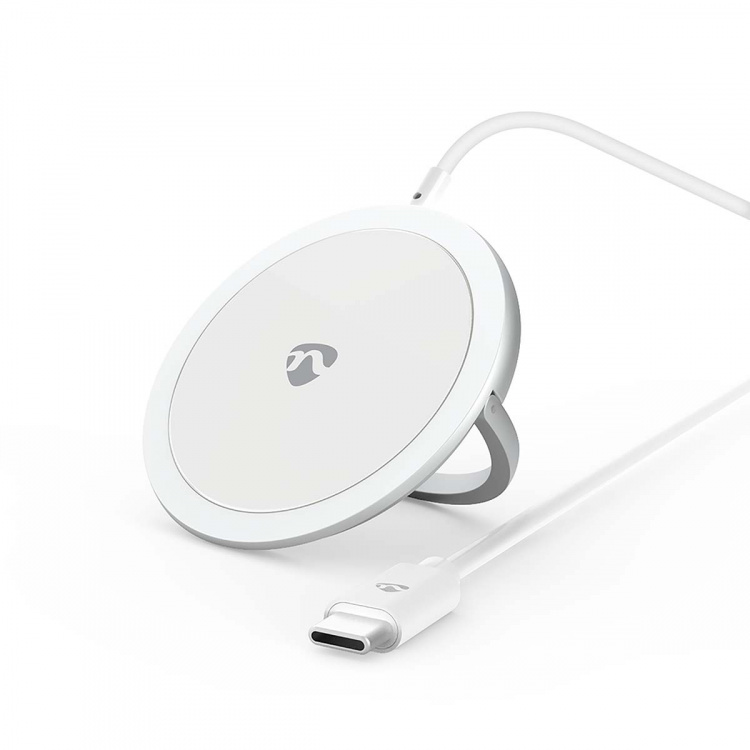 Nedis Wireless Charger | Stand | 5 / 7.5 / 10 / 15 W | 1.0 / 1.1 / 1.67 / 2 A | Including cable | USB Type-C™ | 1.00 m