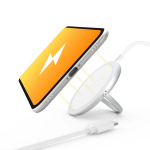 Nedis Wireless Charger | Stand | 5 / 7.5 / 10 / 15 W | 1.0 / 1.1 / 1.67 / 2 A | Including cable | USB Type-C™ | 1.00 m