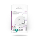 Nedis Wireless Charger | Stand | 5 / 7.5 / 10 / 15 W | 1.0 / 1.1 / 1.67 / 2 A | Including cable | USB Type-C™ | 1.00 m
