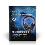 Nedis Gaming Headset | Over-Ear | Surround | USB Type-A | Fold-Away Microphone | 2.10 m | LED