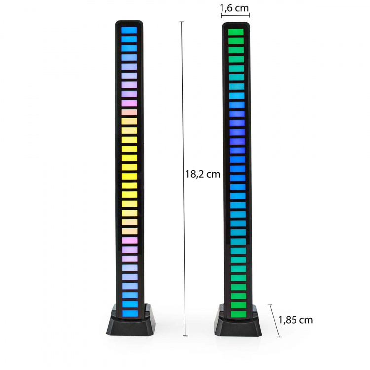 Nedis Gaming Light | RGB | Battery Powered | Used for: Desktop / Notebook | Black