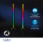 Nedis Gaming Light | RGB | Battery Powered | Used for: Desktop / Notebook | Black