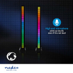 Nedis Gaming Light | RGB | Battery Powered | Used for: Desktop / Notebook | Black