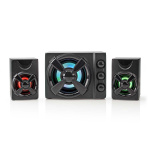 Nedis Gaming Speaker | Speaker channels: 2.1 | USB Powered | 3.5 mm Male | 33 W | LED | Volume control Nedis Gaming Speaker | Speaker channels: 2.1 | USB Powered | 3.5 mm Male | 33 W | LED | Volume control