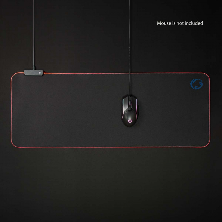 Nedis Gaming Mouse Pad | Microfiber / Rubber | Black Nedis Gaming Mouse Pad | Microfiber / Rubber | Black
