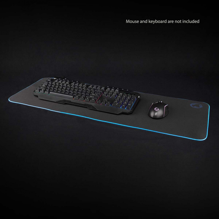 Nedis Gaming Mouse Pad | Microfiber / Rubber | Black Nedis Gaming Mouse Pad | Microfiber / Rubber | Black
