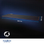 Nedis Gaming Mouse Pad | Microfiber / Rubber | Black Nedis Gaming Mouse Pad | Microfiber / Rubber | Black
