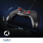 Nedis Gamepad | USB Type-A | USB Powered | PC | Number of buttons: 12 | Cable length: 1.60 m | Black