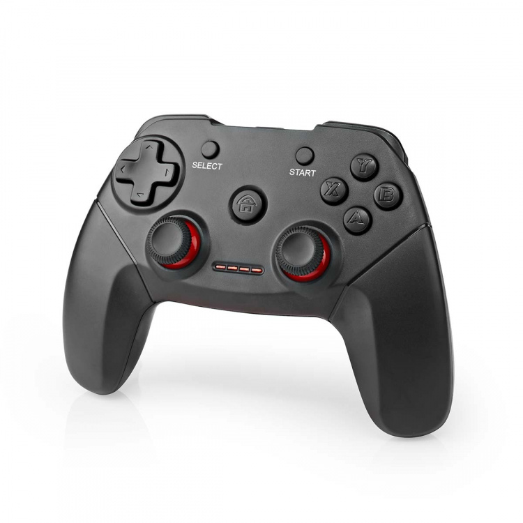 Nedis Gamepad | Wireless | Battery Powered | PC | Number of buttons: 11 | Cable length: 1.00 m | Black Nedis Gamepad | Wireless | Battery Powered | PC | Number of buttons: 11 | Cable length: 1.00 m | Black