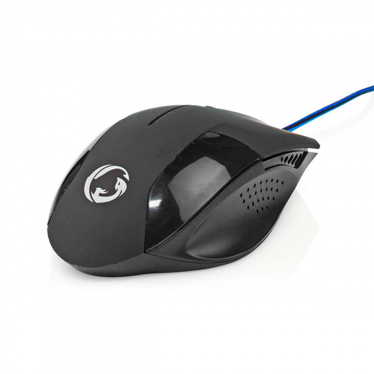 Nedis Gaming Mouse | Wired | 1200 / 2400 / 4800 / 7200 dpi | Adjustable DPI | Number of buttons: 6 | Programmable buttons | Right-Handed | 1.50 m | Without Lighting Nedis Gaming Mouse | Wired | 1200 / 2400 / 4800 / 7200 dpi | Adjustable DPI | Number of buttons: 6 | Programmable buttons | Right-Handed | 1.50 m | Without Lighting