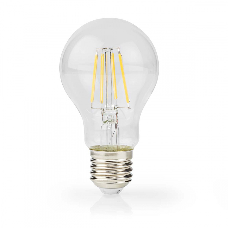 Nedis LED Filament Bulb E27 | A60 | 4 W | 470 lm | 2700 K | Warm White | Retro Style | 1 pcs Nedis LED Filament Bulb E27 | A60 | 4 W | 470 lm | 2700 K | Warm White | Retro Style | 1 pcs