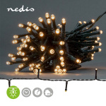 Nedis Christmas Lights | 96 LED\'s | Warm White | 7.20 m | Indoor & Outdoor | Battery Powered