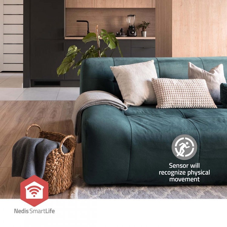 Nedis SmartLife Motion Sensor | Light Sensor | Zigbee 3.0 | Battery Powered / USB Powered | Detector angle: 100 ° | Detector range: 7 m | Max. battery life: 24 Months | White