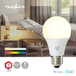 Nedis SmartLife Full Colour LED Bulb | E27 | 806 lm | 9 W | RGB / Warm to Cool White | 2200 - 6500 K | Android™ / IOS | Bulb | 1 pcs Nedis SmartLife Full Colour LED Bulb | E27 | 806 lm | 9 W | RGB / Warm to Cool White | 2200 - 6500 K | Android™ / IOS | Bulb | 1 pcs
