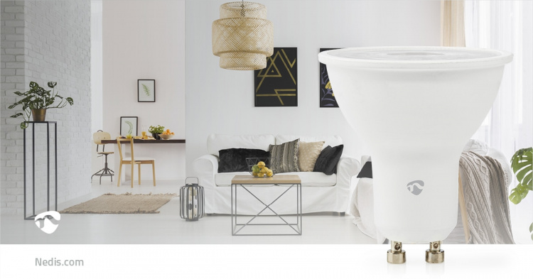 Nedis SmartLife Full Colour LED Bulb | GU10 | 345 lm | 4.70 W | RGB / Warm to Cool White | 2200 - 6500 K | Android™ / IOS | Spot | 1 pcs Nedis SmartLife Full Colour LED Bulb | GU10 | 345 lm | 4.70 W | RGB / Warm to Cool White | 2200 - 6500 K | Android™ / IOS | Spot | 1 pcs