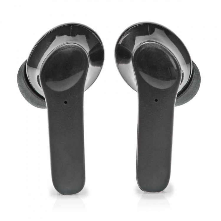 Nedis Fully Wireless Earphones | Bluetooth® | Battery play time: 5 hrs | Touch Control | Charging case | Built-in microphone | Voice control support | Noise canceling | Black Nedis Fully Wireless Earphones | Bluetooth® | Battery play time: 5 hrs | Touch Control | Charging case | Built-in microphone | Voice control support | Noise canceling | Black