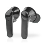 Nedis Fully Wireless Earphones | Bluetooth® | Battery play time: 5 hrs | Touch Control | Charging case | Built-in microphone | Voice control support | Noise canceling | Black Nedis Fully Wireless Earphones | Bluetooth® | Battery play time: 5 hrs | Touch Control | Charging case | Built-in microphone | Voice control support | Noise canceling | Black