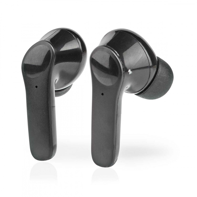 Nedis Fully Wireless Earphones | Bluetooth® | Battery play time: 5 hrs | Touch Control | Charging case | Built-in microphone | Voice control support | Noise canceling | Black Nedis Fully Wireless Earphones | Bluetooth® | Battery play time: 5 hrs | Touch Control | Charging case | Built-in microphone | Voice control support | Noise canceling | Black