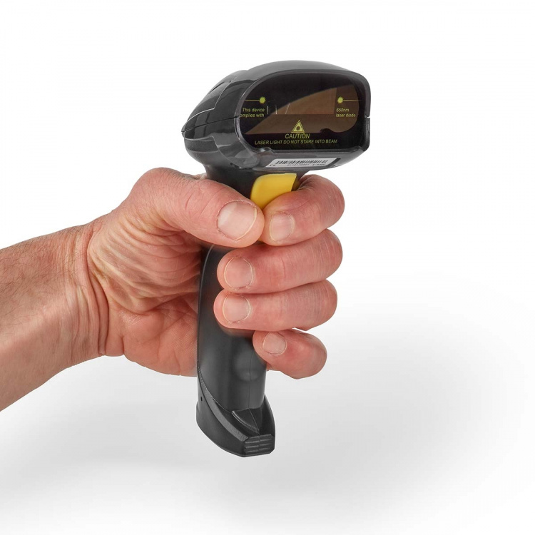 Nedis Barcode Scanner | Laser | Wired | 1D Linear | USB Powered | USB 2.0