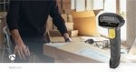 Nedis Barcode Scanner | Laser | Wireless | 1D Linear | Battery Powered / USB Powered | USB Dongle