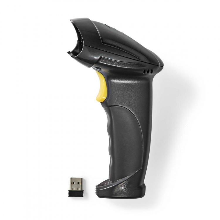 Nedis Barcode Scanner | Laser | Wireless | 1D Linear | Battery Powered / USB Powered | USB Dongle