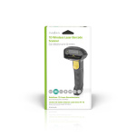 Nedis Barcode Scanner | Laser | Wireless | 1D Linear | Battery Powered / USB Powered | USB Dongle