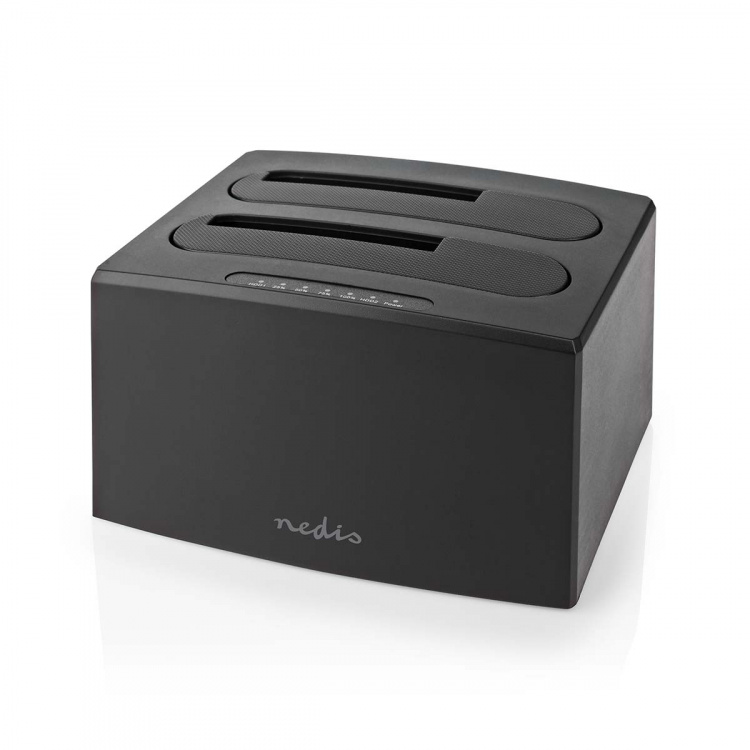 Nedis Hard Disk Docking station | USB 3.2 Gen1 | USB Type-A | 2 Disks | 2.5 / 3.5  Nedis Hard Disk Docking station | USB 3.2 Gen1 | USB Type-A | 2 Disks | 2.5 / 3.5