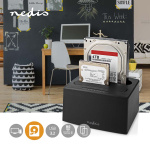 Nedis Hard Disk Docking station | USB 3.2 Gen1 | USB Type-A | 2 Disks | 2.5 / 3.5  Nedis Hard Disk Docking station | USB 3.2 Gen1 | USB Type-A | 2 Disks | 2.5 / 3.5