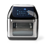 Nedis Hot Air Fryer | 12 l | Timer: 60 min | Number of preset programs: 9 | Digital | Black