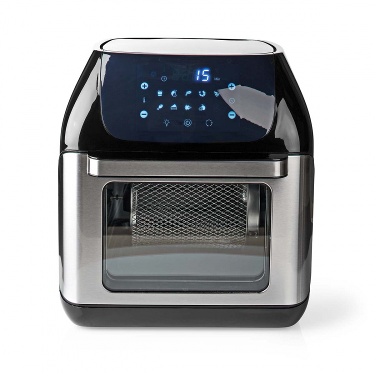 Nedis Hot Air Fryer | 12 l | Timer: 60 min | Number of preset programs: 9 | Digital | Black