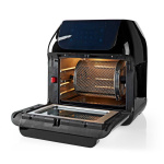 Nedis Hot Air Fryer | 12 l | Timer: 60 min | Number of preset programs: 9 | Digital | Black