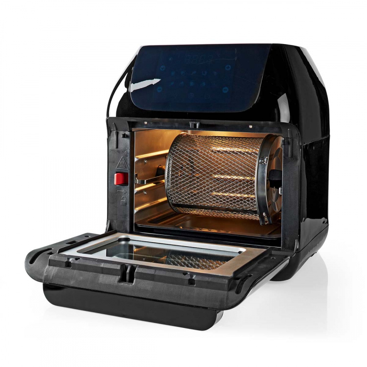 Nedis Hot Air Fryer | 12 l | Timer: 60 min | Number of preset programs: 9 | Digital | Black